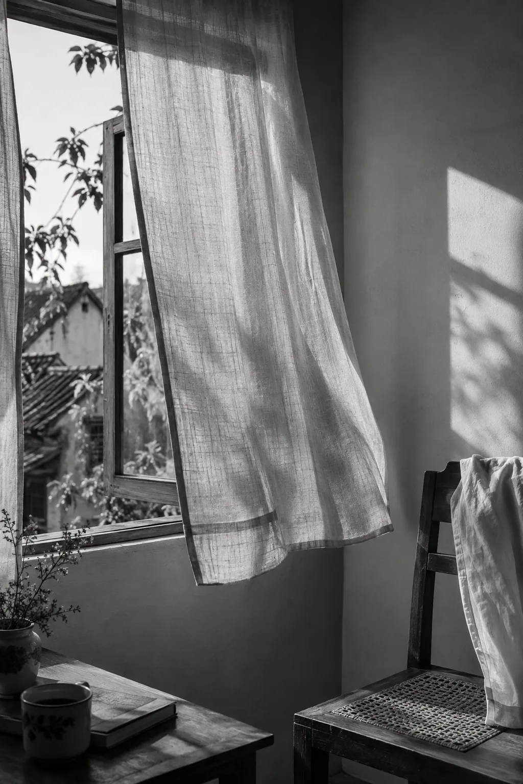 Wind through linen